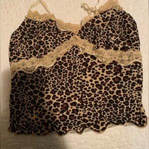 Leopard print tank top
